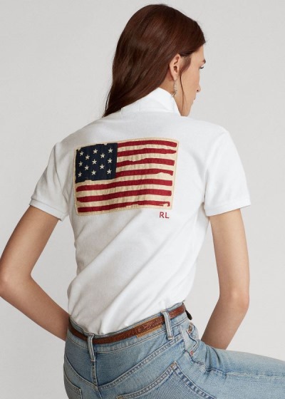 Dámské Polokošile Polo Ralph Lauren Classic Fit Flag - 62453-XMCQ